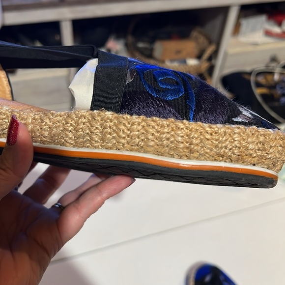 ESPADRILLES dark blue flats. Embroidered size 27 - Picture 15 of 15